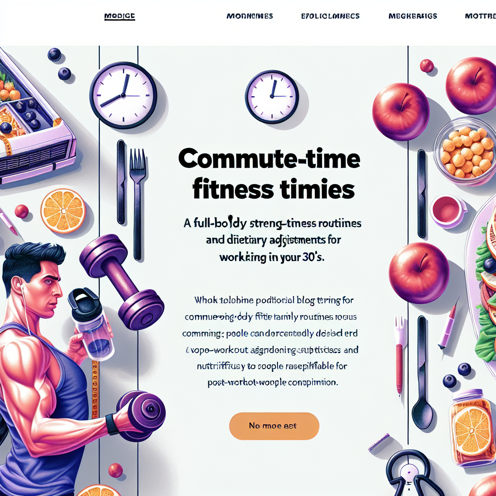 30대 직장인을 위한 출퇴근 시간 활용 전신 근력 운동 루틴과 식단 조절 후기