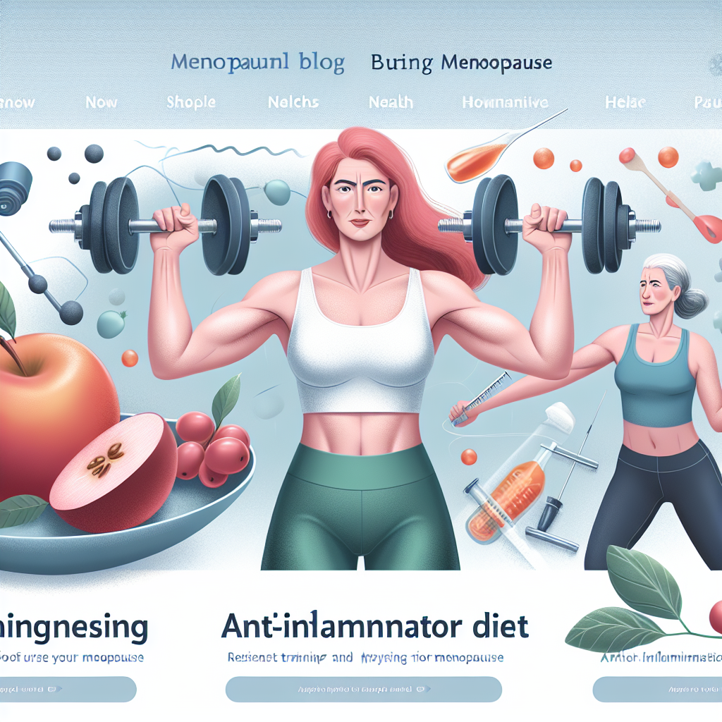 갱년기 여성들을 위한 저항성 훈련과 항염증 식단 조합 체험기