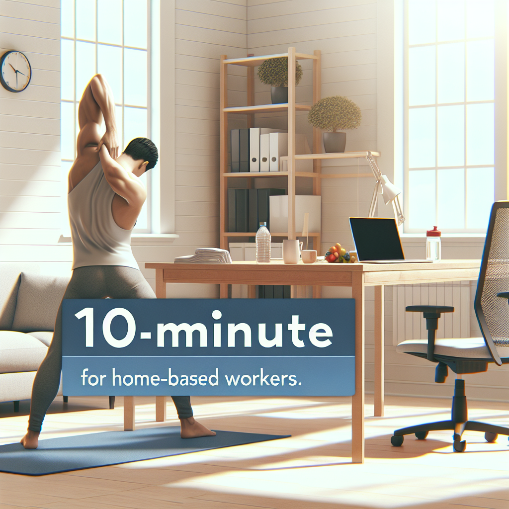 재택근무 직장인을 위한 점심시간 10분 간단 스트레칭 루틴으로 다이어트 효과 보기
