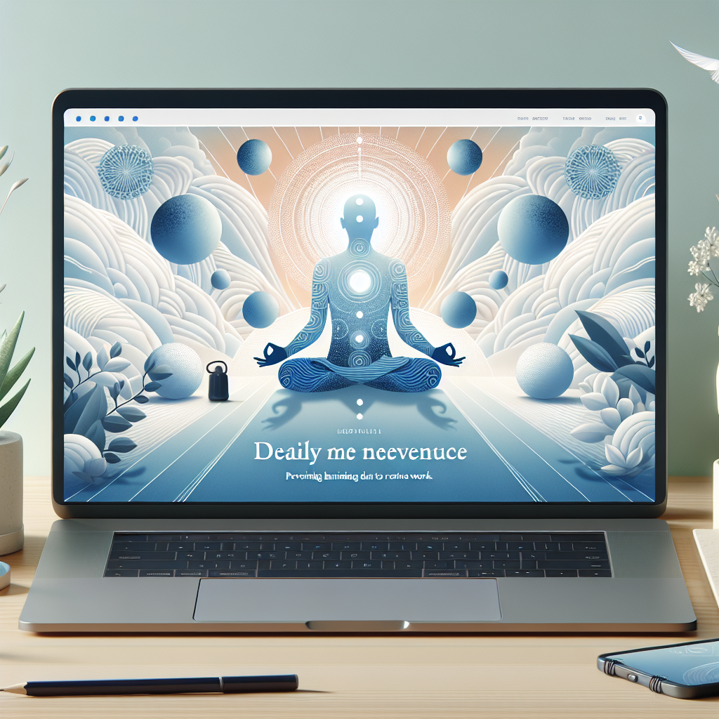 재택근무로 인한 번아웃 예방을 위한 일상 속 명상 루틴 가이드