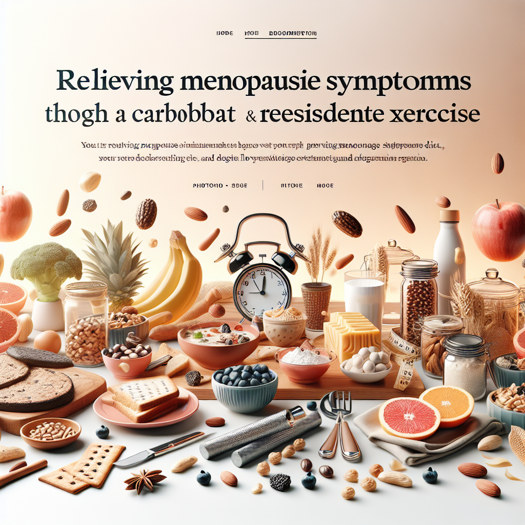 갱년기 증상 완화를 위한 저탄수화물 다이어트와 저항성 운동 병행 후기