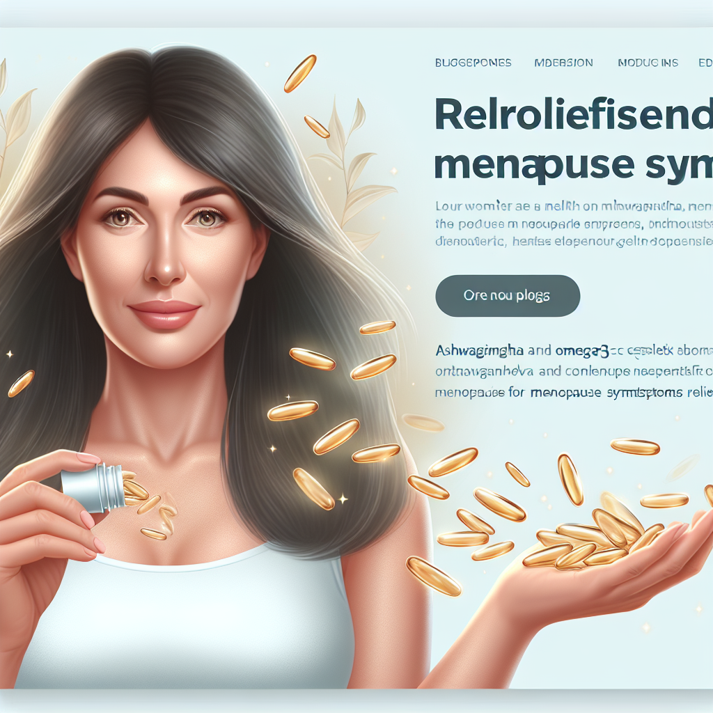 40대 여성 갱년기 증상 완화를 위한 아슈와간다와 오메가-3 복합 섭취 효과 후기