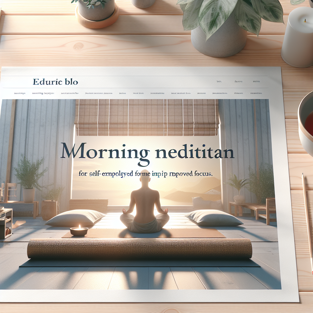 자영업자를 위한 아침 명상 루틴: 스트레스 완화와 집중력 향상 후기