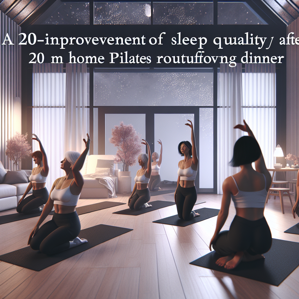 갱년기 여성들을 위한 저녁 식사 후 20분 홈 필라테스 루틴으로 인한 수면 개선 후기